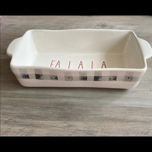 Rae Dunn Holiday Plaid Loaf Pan